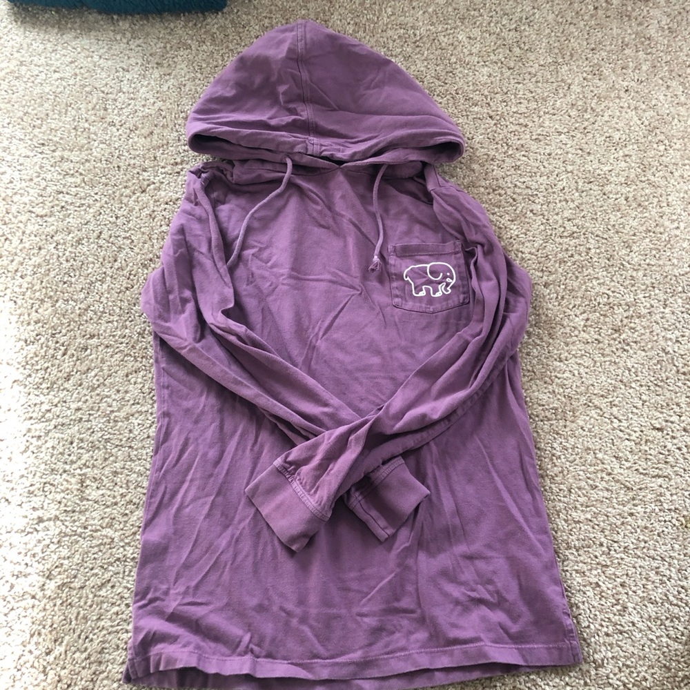 Ivory Ella Purple Lightweight Hoodie Size XS